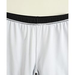 Pine Kids Swimming Trunks with Text Print - Black