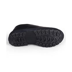 Pine Kids Lace Up Closure Solid Colour School Shoes -Black
