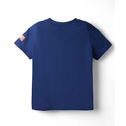 Pine Kids Marvel Single Jersey Knit Half Sleeves T-Shirt With Avenger Captain America Graphics - Navy Blue