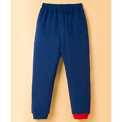 Pine Kids Marvel Terry Knit Drop Shoulder Full Sleeves T-Shirt & Lounge Pant Set with Spiderman Graphic - Multicolor