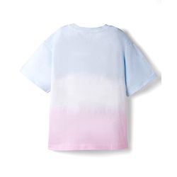 Pine Kids Disney 100% Cotton Knit Half Sleeves Drop Shoulder T-Shirt With Lilo & Stitch Graphics - Multicolour