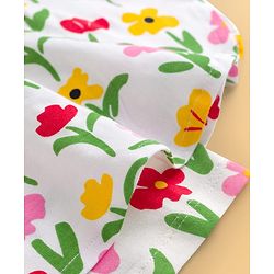 Pine Kids 100% Cotton Knit Sleeveless Floral Printed Top - Multicolour
