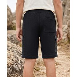 Pine Kids Looper Knit Solid Shorts - Black
