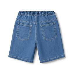 Pine Kids Denim Woven Washed Shorts - Light Blue