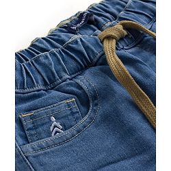 Pine Kids Denim Woven Washed Shorts - Light Blue