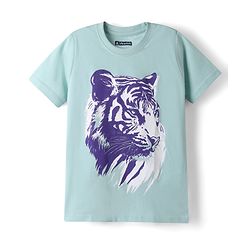 Pine Kids Cotton Knit T-Shirts Graphic Print Round Neck Half Sleeves Multi Colors 5-6 Years Pack of 5