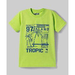 Pine Kids Cotton Knit T-Shirts Graphic Print Round Neck Half Sleeves Multi Colors 4-5 Years