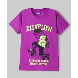 Pine Kids Cotton Knit T-Shirts Half Sleeves Round Neck Graphic Print Multi Colors 5-6 Years