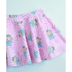 Pine Kids Half Raglan Sleeves Printed Two Piece Swimsuit - Pink