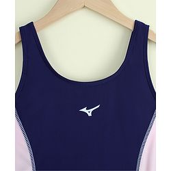 Pine Active Sleeveless Cut N Sew  Legged Swimsuit - Navy Blue