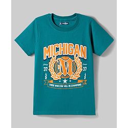 Pine Kids Cotton Knit T-Shirts Half Sleeves Round Neck Graphic Multi Colors 5-6 Years Pack of 5