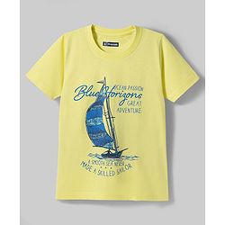 Pine Kids Cotton Knit T-Shirts Half Sleeves Round Neck Graphic Multi Colors 5-6 Years Pack of 5