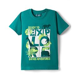 Pine Kids Cotton Knit Half Sleeves T-Shirts with Text Graphic Pack of 3 - Multicolor