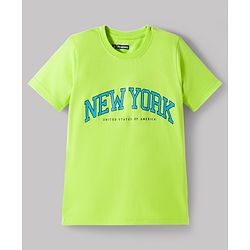 Pine Kids Cotton Knit Half Sleeves T-Shirts With Text & Beach Print Pack of 3 - Multicolor
