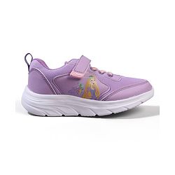 Pine Kids Disney Velcro Closure Sneaker Shoes with Rapunzel Print - Purple