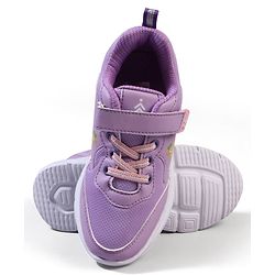 Pine Kids Disney Velcro Closure Sneaker Shoes with Rapunzel Print - Purple
