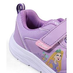 Pine Kids Disney Velcro Closure Sneaker Shoes with Rapunzel Print - Purple