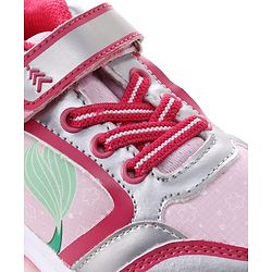 Pine Kids Disney Velcro Closure Sneakers with Ariel Graphic - Pink