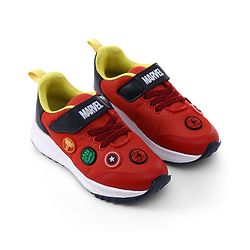 Pine Kids Marvel Velcro Closure Sneakers with Patch Detailing - Red & Blue