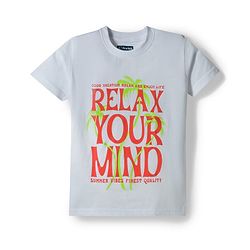 Pine Kids Cotton Knit Half Sleeves T-Shirts with Text Print Pack of 3 - Multicolor