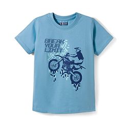 Pine Kids Cotton Knit Half Sleeves T-Shirts with Sport Print Pack of 3 - Multicolor