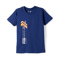 Pine Kids Cotton Knit Half Sleeves T-Shirts with Tiger & Tree Print Pack of 3 - Multicolour