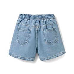 Pine Kids Woven Above Knee Length Denim Shorts -Light Blue