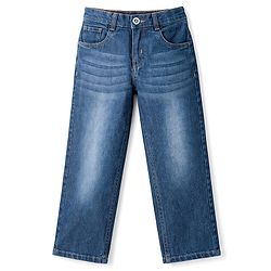 Pine Kids Denim Woven Solid Full Length Jeans - Blue