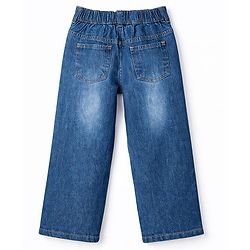 Pine Kids Denim Woven Solid Full Length Jeans - Blue
