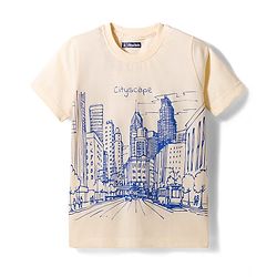 Pine Kids Cotton Knit Half Sleeves Printed T-Shirts Pack of 5 - Multicolor