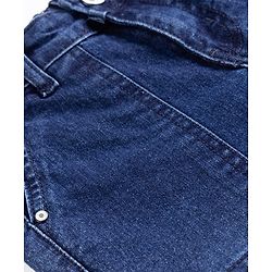 Pine Kids Denim Woven Full Length Solid Color Cut & Sew Jeans - Navy Blue
