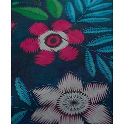 Pine Kids Woven Full Sleeves Floral Printed Kurti & Palazzo Set With Dupatta - Teal Blue