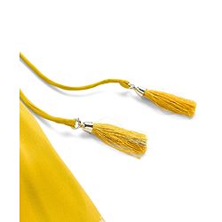 Pine Kids Woven Sleeveless Lehenga Choli Set With Floral Print & Dupatta - Mustard