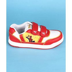 Pine Kids Marvel Velcro Closure Casual Shoes With Spider-Man Graphics - Red