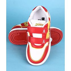 Pine Kids Marvel Velcro Closure Casual Shoes With Spider-Man Graphics - Red