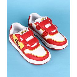 Pine Kids Marvel Velcro Closure Casual Shoes With Spider-Man Graphics - Red