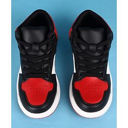 Pine Kids Marvel Lace Up Casual Shoes With Spider-Man Graphics - Black