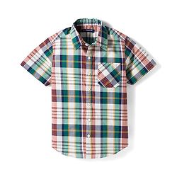 Pine Kids 100% Cotton Woven Half Sleeves Multicolour Checks Shirt for Boys 4-5Y