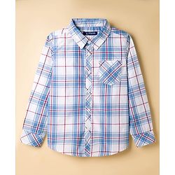 Pine Kids Cotton Woven Full Sleeves Checks Shirt - Multicolor