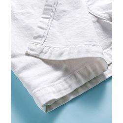 Pine Kids Denim Woven Solid Skorts - White