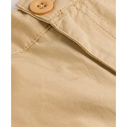 Pine Kids Cotton Woven Solid Shorts - Beige