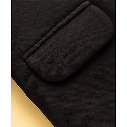 Pine Kids Knit Full Sleeves Solid Color Blazer with Inner Tee - Black