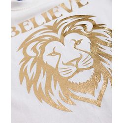 Pine Kids Knit Full Sleeves Party Blazer & Lion Printed T-Shirt - Maroon