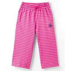 Pine Kids Cotton Knit Half Sleeves Top & Capri Night Suit With Wow Girl Club Print - Navy Blue