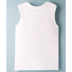 Pine Kids 7-8Y Male Yellow 100% Cotton Woven Half Sleeves Solid Shirt & Sleeveless Tank T-Shirt with Text Print