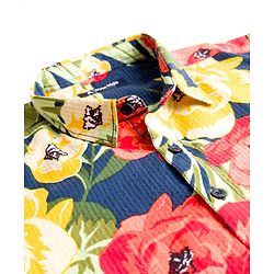 Pine Kids Half Sleeves Floral Printed Shirt for 6-7 Year Old Boys - Multicolour