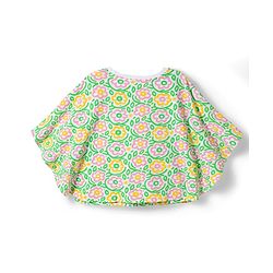 Pine Kids Cotton Knit Poncho Top Floral Print Multicolor 4-5 Years
