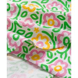 Pine Kids Cotton Knit Poncho Top Floral Print Multicolor 4-5 Years