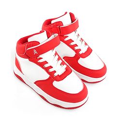 Pine Kids Velcro Closure Solid Sneaker Shoes - Red