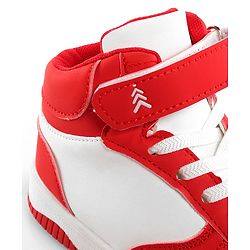 Pine Kids Velcro Closure Solid Sneaker Shoes - Red